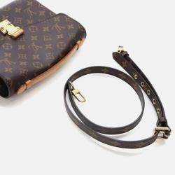 Pre Owned Louis Vuitton Pochette Metis Brown Monogram Coated Canvas Shoulder Bag