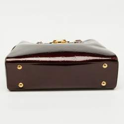 Pre Owned Louis Vuitton Amarante Monogram Vernis Melrose Avenue Bag