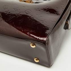 Pre Owned Louis Vuitton Amarante Monogram Vernis Melrose Avenue Bag