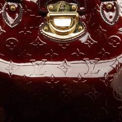 Pre Owned Louis Vuitton Amarante Monogram Vernis Melrose Avenue Bag