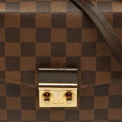 Pre Owned Louis Vuitton Damier Ebene Canvas Croisette Bag