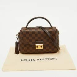 Pre Owned Louis Vuitton Damier Ebene Canvas Croisette Bag