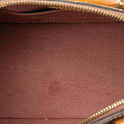 Pre Owned Louis Vuitton Brown Monogram Vernis Alma BB