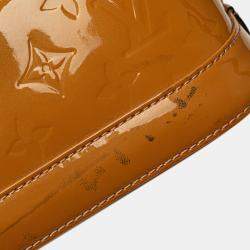 Pre Owned Louis Vuitton Brown Monogram Vernis Alma BB