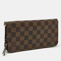Pre Owned Louis Vuitton Damier Ebene Canvas Insolite Wallet