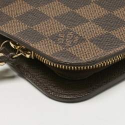 Pre Owned Louis Vuitton Damier Ebene Canvas Insolite Wallet