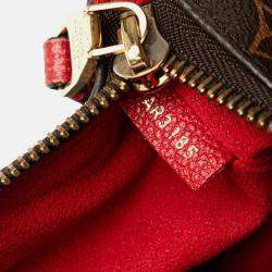 Pre Owned Louis Vuitton Red Monogram Twice