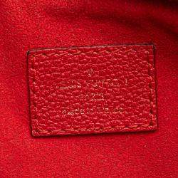 Pre Owned Louis Vuitton Red Monogram Twice