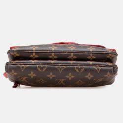 Pre Owned Louis Vuitton Red Monogram Twice