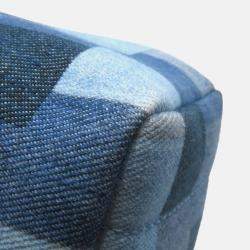 Pre Owned Louis Vuitton Palm Springs Mini Blue Red Monogram Denim Backpack