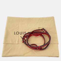 Pre Owned Louis Vuitton Palm Springs Mini Blue Red Monogram Denim Backpack