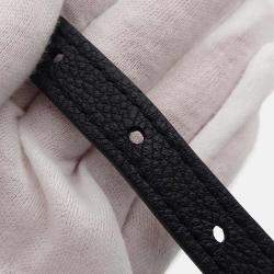 Pre Owned Louis Vuitton Petit Palais PM Noir Beige Bicolor Monogram Empreinte Leather Handbag