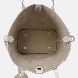 Pre Owned Louis Vuitton Blossom PM White Monogram Mahina Leather Shoulder Bag