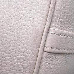 Pre Owned Louis Vuitton Blossom PM White Monogram Mahina Leather Shoulder Bag