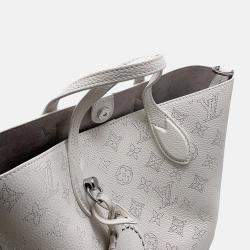 Pre Owned Louis Vuitton Blossom PM White Monogram Mahina Leather Shoulder Bag