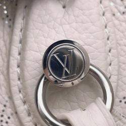 Pre Owned Louis Vuitton Blossom PM White Monogram Mahina Leather Shoulder Bag