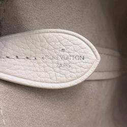 Pre Owned Louis Vuitton Blossom PM White Monogram Mahina Leather Shoulder Bag