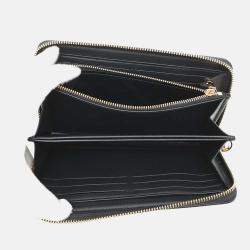 Pre Owned Louis Vuitton Zippy Noir Monogram Lambskin Wallet