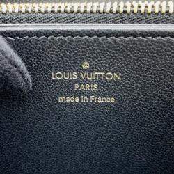 Pre Owned Louis Vuitton Zippy Noir Monogram Lambskin Wallet