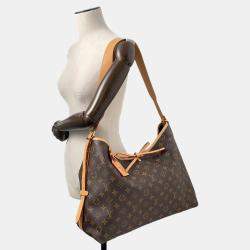 Pre Owned Louis Vuitton Carryall NM MM Bordeaux Monogram Bag