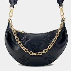 Pre Owned Louis Vuitton Over The Moon Noir Calf Leather Monogram Pattern Bag