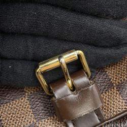 Pre Owned Louis Vuitton Saumur SPO 30 Red Damier Ebene Canvas Bag