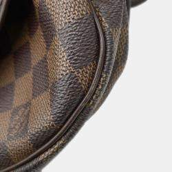 Pre Owned Louis Vuitton Saumur SPO 30 Red Damier Ebene Canvas Bag