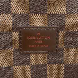 Pre Owned Louis Vuitton Saumur SPO 30 Red Damier Ebene Canvas Bag