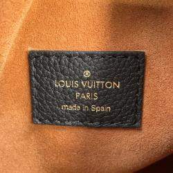 Pre Owned Louis Vuitton Lowkey Hobo MM Noir Grained Calf Leather Bag