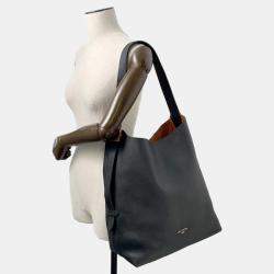 Pre Owned Louis Vuitton Lowkey Hobo MM Noir Grained Calf Leather Bag