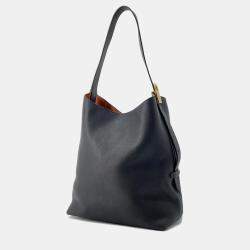 Pre Owned Louis Vuitton Lowkey Hobo MM Noir Grained Calf Leather Bag