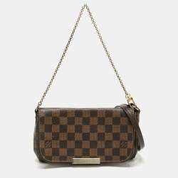 Pre Owned Louis Vuitton Damier Ebene Canvas Favorite PM Bag