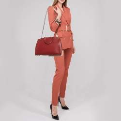 Pre Owned Louis Vuitton Rubis Epi Leather Brea MM Bag