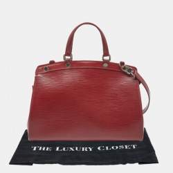 Pre Owned Louis Vuitton Rubis Epi Leather Brea MM Bag