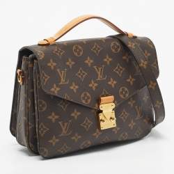 Pre Owned Louis Vuitton Monogram Canvas Pochette Metis Bag