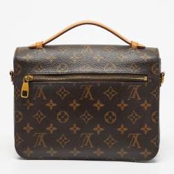 Pre Owned Louis Vuitton Monogram Canvas Pochette Metis Bag