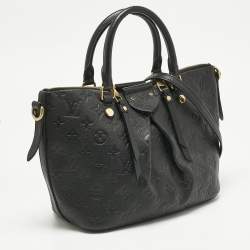 Pre Owned Louis Vuitton Black Monogram Empreinte Leather Mazarine PM Bag