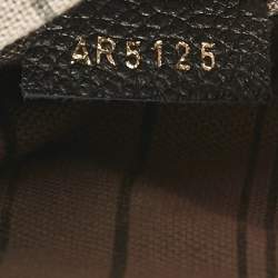 Pre Owned Louis Vuitton Black Monogram Empreinte Leather Mazarine PM Bag