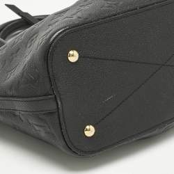 Pre Owned Louis Vuitton Black Monogram Empreinte Leather Mazarine PM Bag