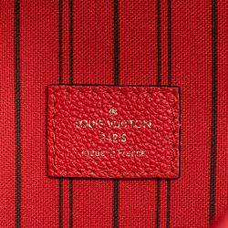 Pre Owned Louis Vuitton Red Monogram Empreinte Pochette Metis