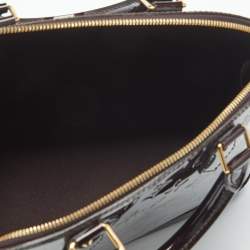 Pre Owned Louis Vuitton Amarante Monogram Vernis Alma PM Bag w/ Wallet