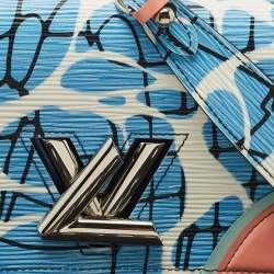 Pre Owned Louis Vuitton Multicolor Epi Leather Aqua Twist Wallet on Chain