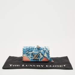 Pre Owned Louis Vuitton Multicolor Epi Leather Aqua Twist Wallet on Chain