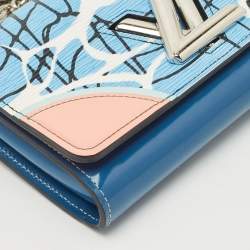 Pre Owned Louis Vuitton Multicolor Epi Leather Aqua Twist Wallet on Chain