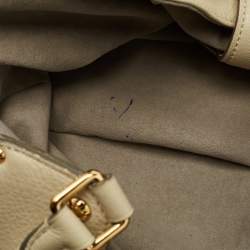 Pre Owned Louis Vuitton Lin Monogram Mahina Leather Surya XL Bag