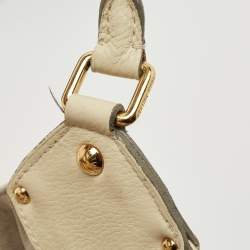 Pre Owned Louis Vuitton Lin Monogram Mahina Leather Surya XL Bag