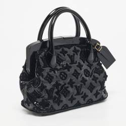Pre Owned Louis Vuitton Black Monogram Fascinante Lockit Frame BB Bag