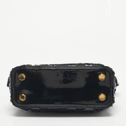 Pre Owned Louis Vuitton Black Monogram Fascinante Lockit Frame BB Bag