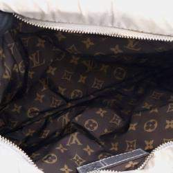 Pre Owned Louis Vuitton Pink Silver Monogram Econyl Pillow Maxi Multi Pochette Accessoires