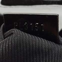 Pre Owned Louis Vuitton Black Monogram Nylon and Vernis Dentelle Pochette